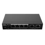 Ruijie Reyee RG-ES206GC-P | Switch | 6x RJ45 1000Mb/s, 4x PoE+, 2x Uplink, 54W, zarządzanie w chmurze