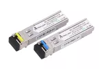 Extralink SFP 1.25G | Moduł SFP WDM | 1,25Gbps, 1310/1550nm, single mode, 20km, LC, DOM, para