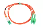 Extralink SC/APC-LC/APC | Patchcord | Wielomodowy, OM2, Duplex, 3mm, 3m