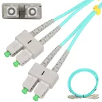 Extralink SC/APC-SC/APC | Patchcord | Wielomodowy, OM3, Duplex, 3mm, 5m