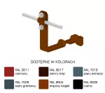 Uchwyt dach.prof.pros.Z-śr. WZÓR 1 H=10cm /LA/ TYP AN-24C/LA/-N