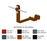 Uchwyt dach.prof.pros.Z-śr. WZÓR 7 H=10cm /LA/ TYP AN-25C/LA/-N