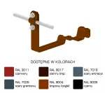 Uchwyt dach.prof.pros.Z-śr. WZÓR 26 H=10cm /LA/ TYP AN-26C/LA/-N