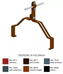 Uchwyt gąsior.prof. Z-śruba WZÓR 15 H=10 cm /LA/ TYP AN-151K/LA/-N