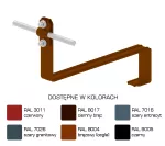 Uchwyt dach.prof.pros.Z-śr. WZÓR 10 H=10cm /LA/ TYP AN-25F/LA/-N