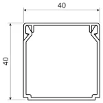 LISTWA LHD 40X40 HC (2/30/270 m)