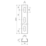 NP 30X15X1.20_S - kształtownik nośny