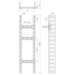 KL 85X400 F - drabina kablowa (3/78 m)