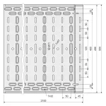 NKZI 100X500X1.00 EO - korytko kablowe z zintegrowaną złączką