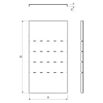 NVKO 90X100X125 EO-pokrywa opad. łuku 90° (1 szt.)