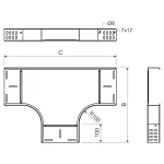 T 110X150 F - element T (1 szt.)