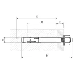 KOŁEK - INOXKPO 8x75 IX (100 szt.)