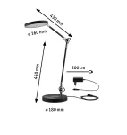 Lampka biurkowa NUMIS QI LED 11W 2700K-6500K 1000lm DIM 230V czarny / aluminium