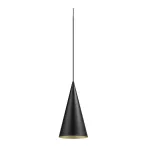 MAGICO 20, lampa wisząca, E27, długość lampy wiszącej 180 cm, 1x maks. 10 W, czarny matowy / złoty