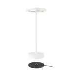 VINOLINA ONE, lampa stołowa, bateria, IP54, 2700 K, TOUCH, biała