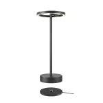 VINOLINA ONE, lampa stołowa, bateria, IP54, 2700 K, TOUCH, czarna