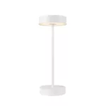 VINOLINA, lampa stołowa, bateria, IP54, 2700/3000 K, TOUCH, biała