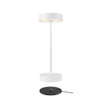 VINOLINA, lampa stołowa, bateria, IP54, 2700/3000 K, TOUCH, biała