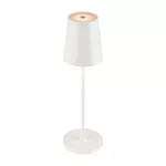 VINOLINA TWO, lampa stołowa, bateria, IP65, 2200/2700/3000 K, TOUCH, biała