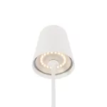 VINOLINA TWO, lampa stołowa, bateria, IP65, 2200/2700/3000 K, TOUCH, biała