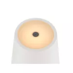 VINOLINA TWO, lampa stołowa, bateria, IP65, 2200/2700/3000 K, TOUCH, biała