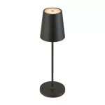 VINOLINA TWO, lampa stołowa, bateria, IP65, 2200/2700/3000 K, TOUCH, czarna