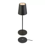 VINOLINA TWO, lampa stołowa, bateria, IP65, 2200/2700/3000 K, TOUCH, czarna