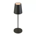 VINOLINA TWO, lampa stołowa, bateria, IP65, 2200/2700/3000 K, TOUCH, czarna