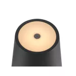 VINOLINA TWO, lampa stołowa, bateria, IP65, 2200/2700/3000 K, TOUCH, czarna