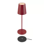 VINOLINA TWO, lampa stołowa, bateria, IP65, 2200/2700/3000 K, TOUCH, czerwona