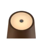 VINOLINA TWO, lampa stołowa, bateria, IP65, 2200/2700/3000 K, TOUCH, kolor rdzy