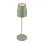 VINOLINA TWO, lampa stołowa, bateria, IP65, 2200/2700/3000 K, TOUCH, zielona