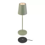 VINOLINA TWO, lampa stołowa, bateria, IP65, 2200/2700/3000 K, TOUCH, zielona