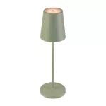 VINOLINA TWO, lampa stołowa, bateria, IP65, 2200/2700/3000 K, TOUCH, zielona