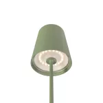 VINOLINA TWO, lampa stołowa, bateria, IP65, 2200/2700/3000 K, TOUCH, zielona