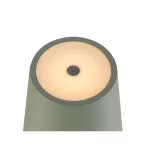 VINOLINA TWO, lampa stołowa, bateria, IP65, 2200/2700/3000 K, TOUCH, zielona