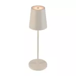 VINOLINA TWO, lampa stołowa, bateria, IP65, 2200/2700/3000 K, TOUCH, beżowa