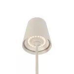 VINOLINA TWO, lampa stołowa, bateria, IP65, 2200/2700/3000 K, TOUCH, beżowa