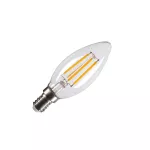 C35 E14, źródło światła LED transparentne 4,2 W 2700 K CRI90 320°