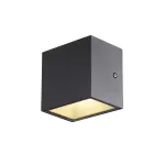 SITRA CUBE WL, lampa ścienna i sufitowa natynkowa LED outdoor, kolor antracytowy, IP65, 3000K, 10W