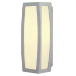 MERIDIAN BOX, lampa ścienna outdoor, TC-(D,H,T,Q)SE, IP54, srebrnoszara, maks. 20W, z czujnikiem