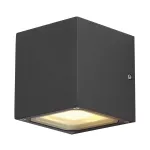 SITRA CUBE, lampa ścienna outdoor, TCR-TSE, IP44, antracytowa, maks. 18W