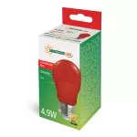 LED GLS E-27 230V 4.9W CZERWONY SPECTRUM