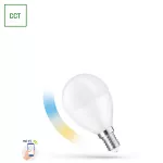 LED KULKA 5W E-14 230V CCT+DIM Wi-Fi Spectrum     SMART