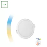 ALGINE DOWNLIGHT 6W 230V 120st IP20 IK06 FI112x35mm BIAŁY okrągła CCT+DIM Wi-Fi SPECTRUM SMART