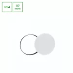 NYMPHEA BLACK &amp; WHITE RINGS 24W NW 230V 115st IP54 FI320x52 BIAŁY/CZARNY OKRĄGŁA