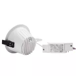 ORBITO DOWNLIGHT 6-20W WW 230V 40st IP44 Ra90 UGR&lt;19 139X85MM BIAŁY/CZAR.MAT okr. regulacja mocy 5 l