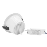 ORBITO DOWNLIGHT 14-27W WW 230V 40st IP44 Ra90 UGR&lt;19 169X95MM BIAŁY/CZAR.MAT okr. regulacja mocy 5