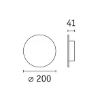 Kinkiet ścienny TULGA LED 3-STEP DIM 15W 1000lm 2700K 230V antracyt / metal/ filc