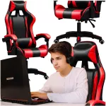 Extralink Gaming | Fotel gamingowy | biurowy, obrotowy, kubełkowy, czarno-czerwony, G-522